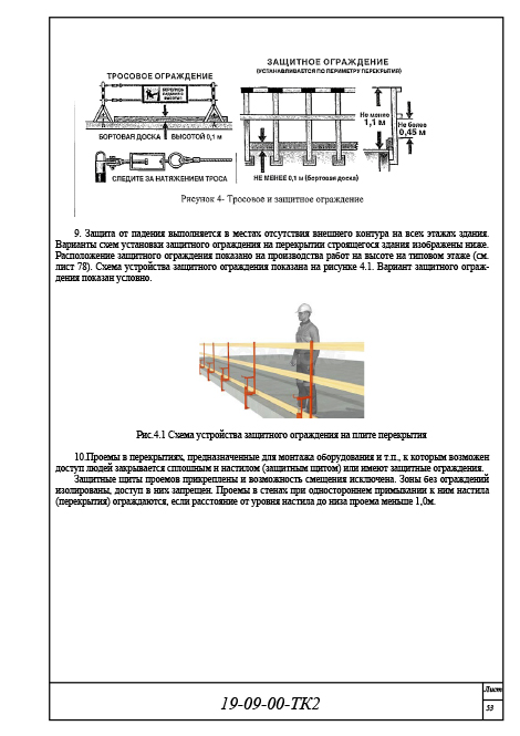 Организация и технология производства работ, техкарта